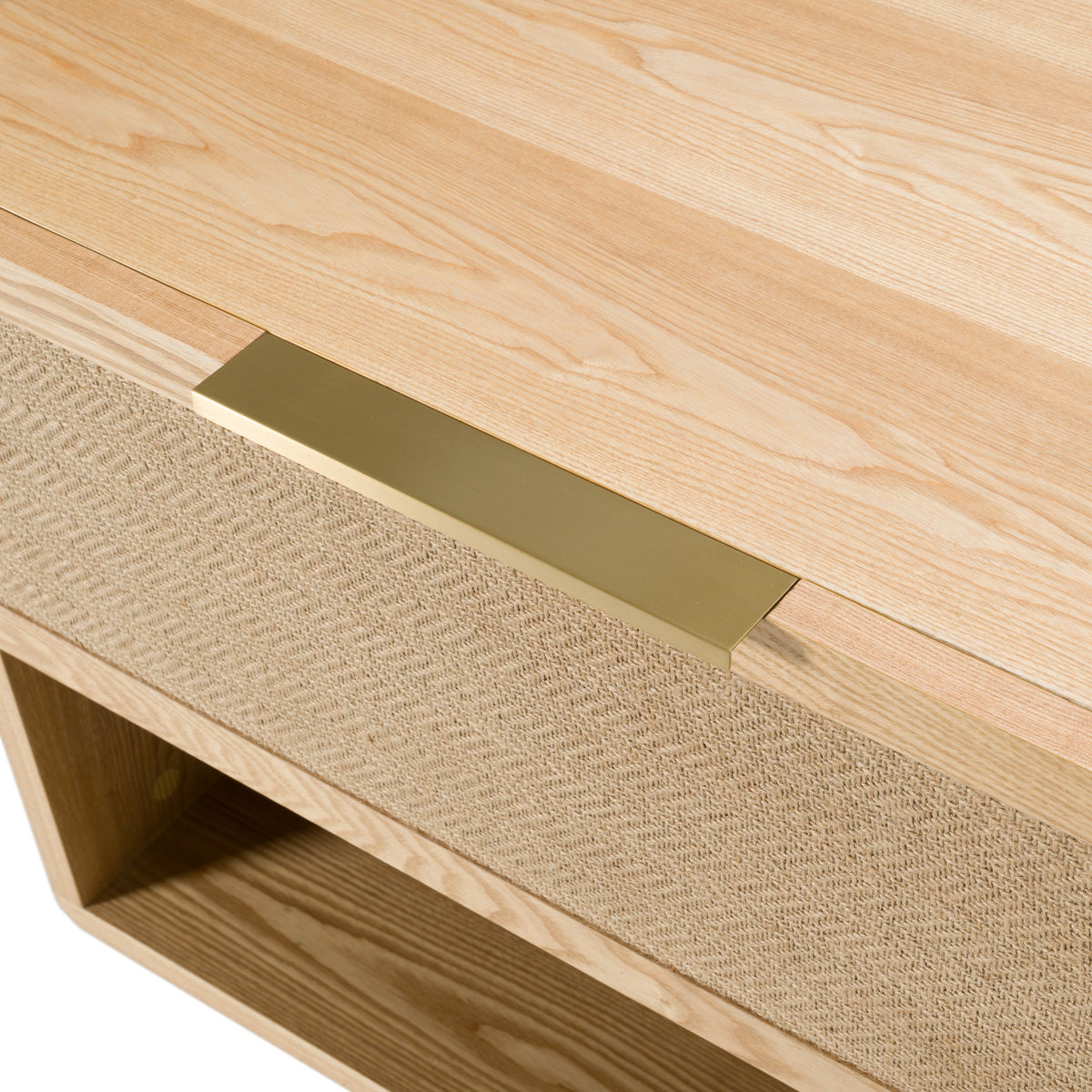 Gavin - Modern Natural Ash + Rattan Nightstand by VIG Furniture - View 10