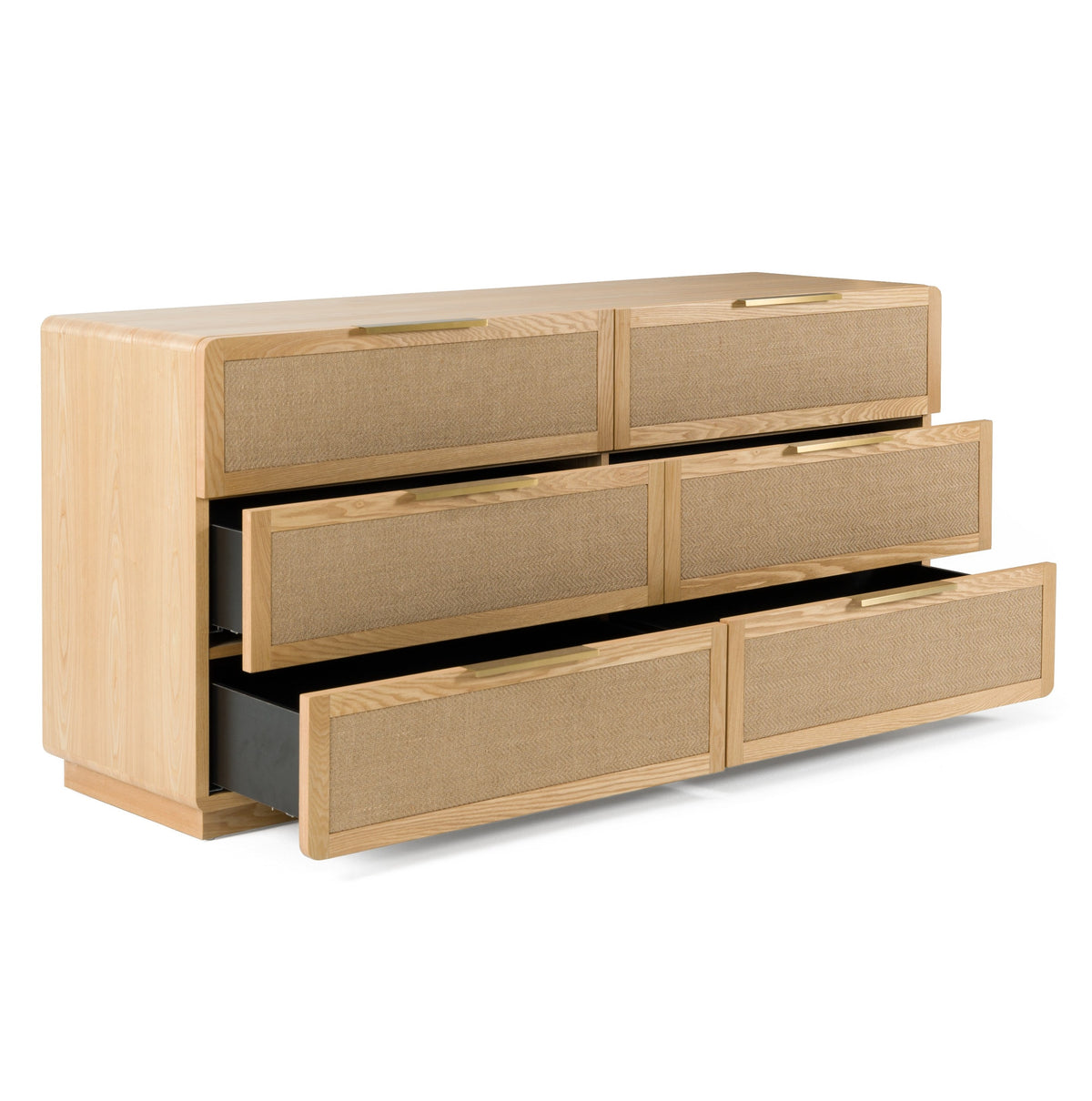 Gavin - Modern Natural Ash + Rattan Dresser by VIG Furniture - View 10