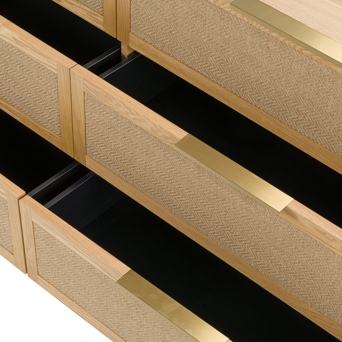 Gavin - Modern Natural Ash + Rattan Dresser by VIG Furniture - View 7