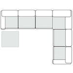 Gene - Modern Ochre Fabric 7-Piece Modular Sectional Sofa by VIG Furniture - View 3