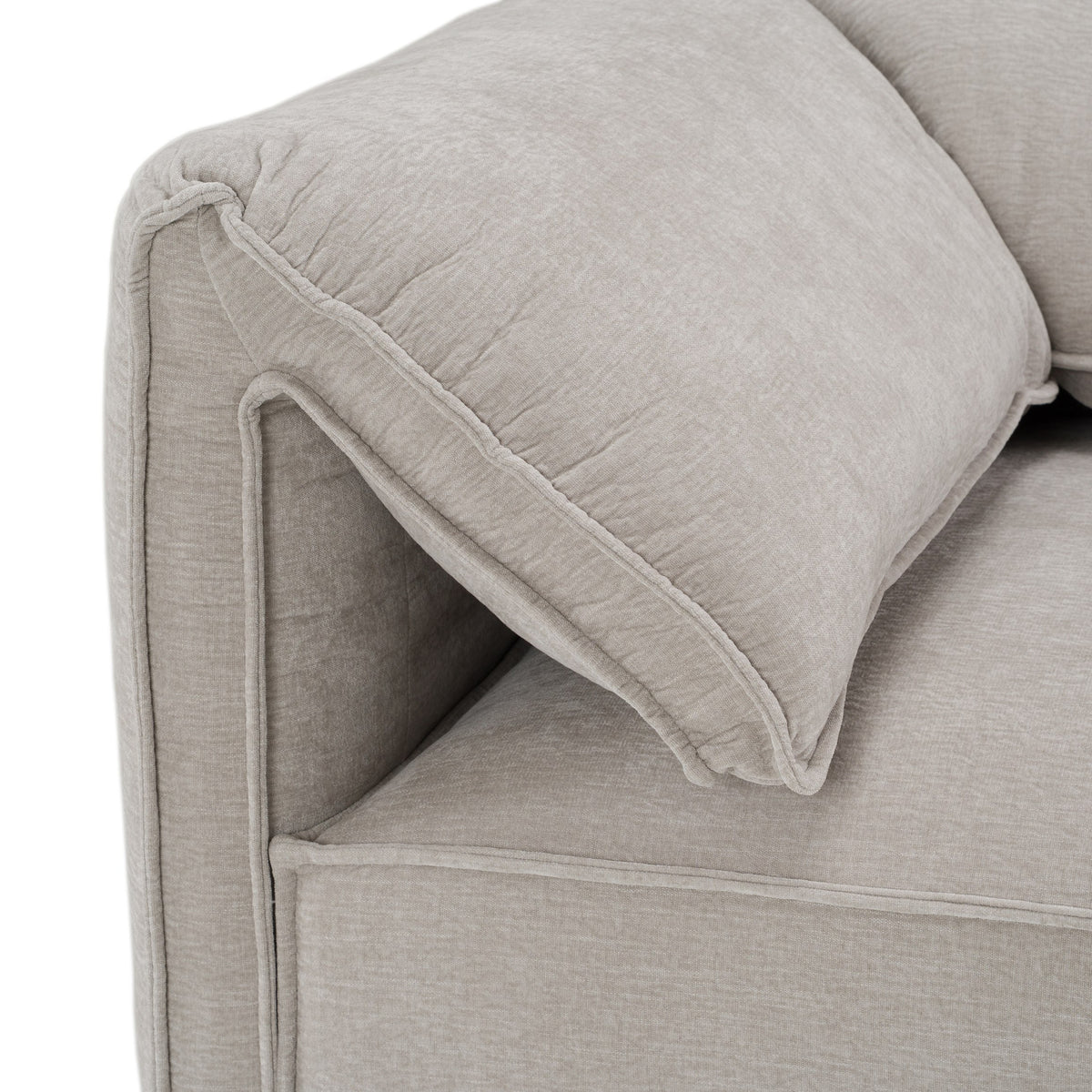 Gene - Modern Light Grey Fabric Modular Sectional Sofa-7-Piece Sectional by VIG Furniture - View 6