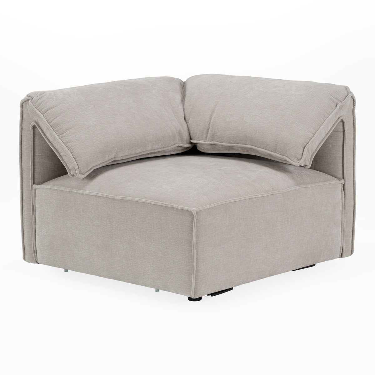Gene - Modern Light Grey Fabric Modular Sectional Sofa-7-Piece Sectional by VIG Furniture - View 4