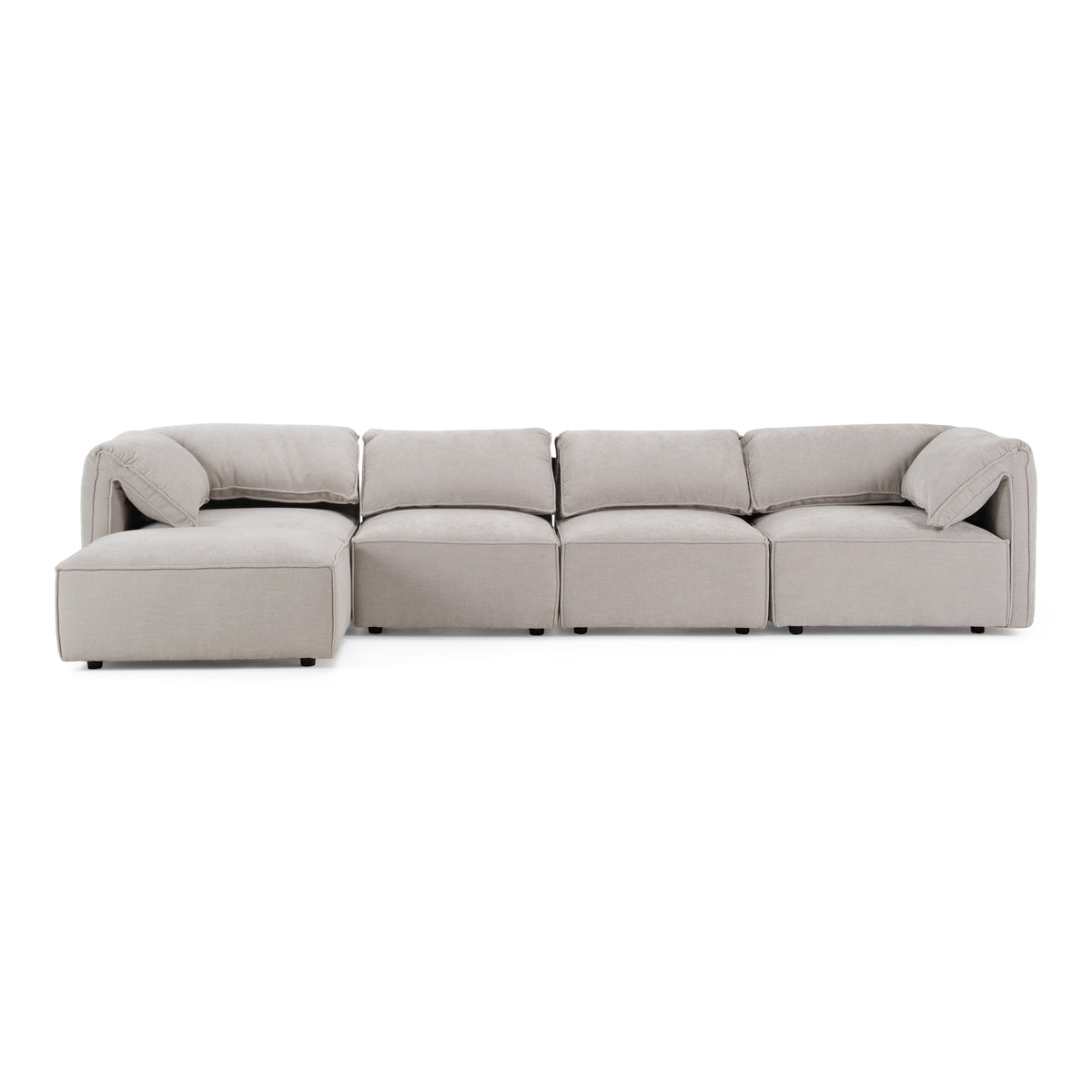 Gene - Modern Light Grey Fabric Modular Sectional Sofa by VIG Furniture - View 1