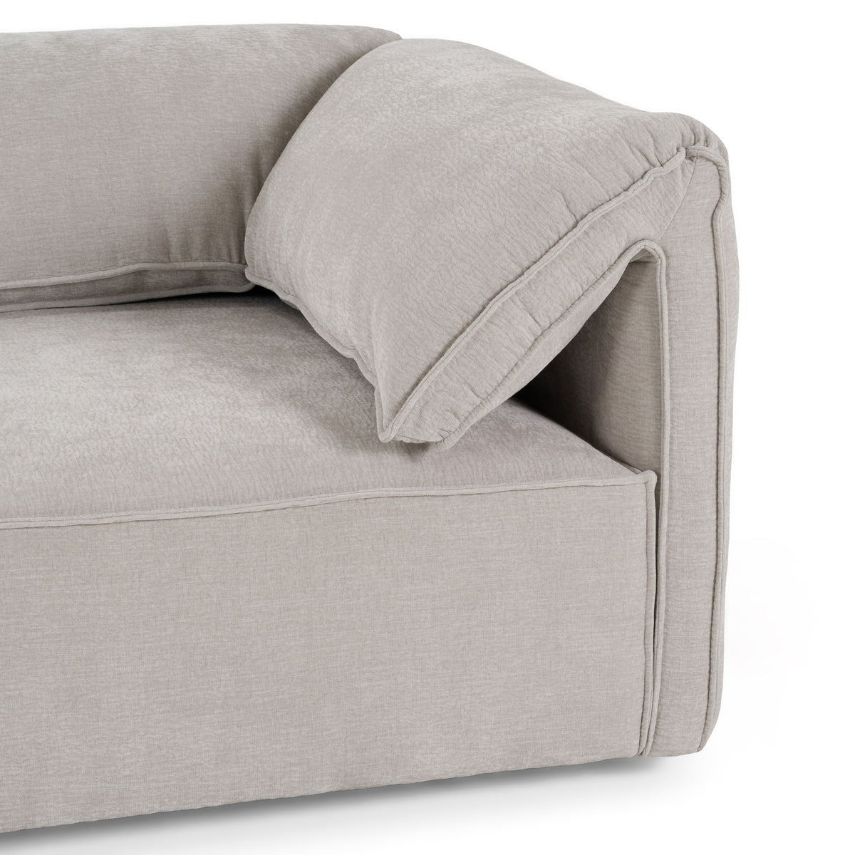 Gene - Modern Light Grey Fabric Modular Sectional Sofa-5-Piece Sectional by VIG Furniture - View 12
