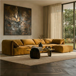 Gene - Modern Ochre Fabric Modular Sectional Sofa by VIG Furniture - View 9
