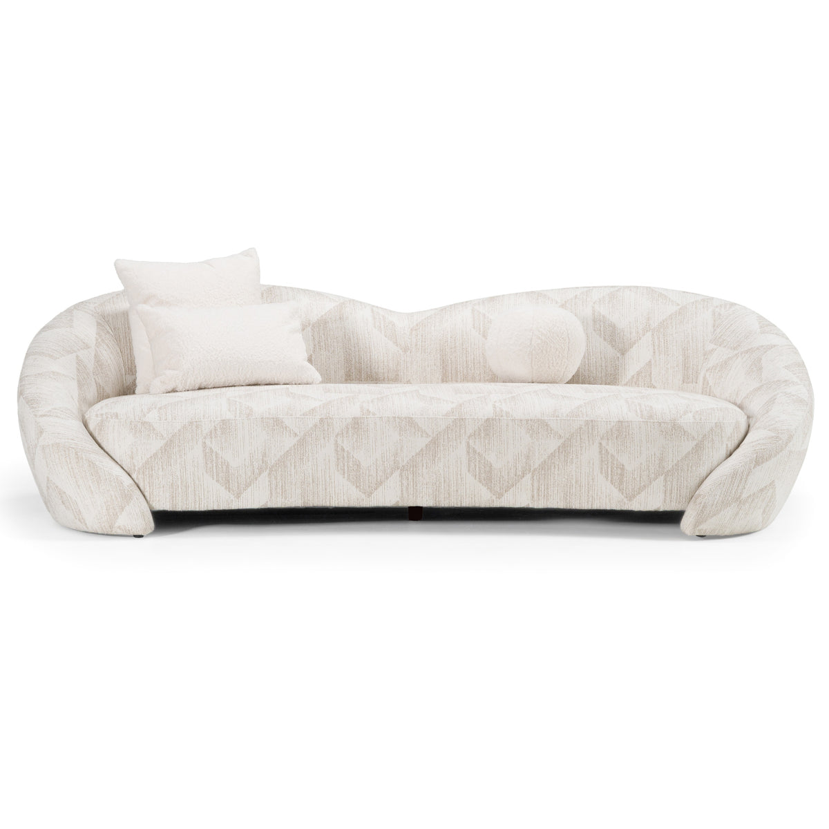 Gentle - Modern Beige Pattern Fabric Sofa by VIG Furniture - View 1