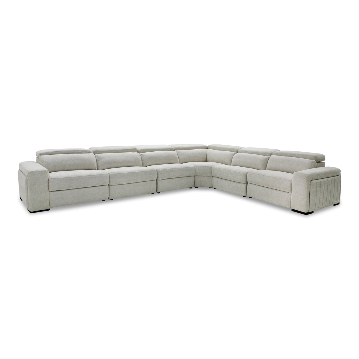 Gering - Modern Beige Fabric Sectional Sofa With 2 Power Recliners by VIG Furniture - View 1