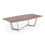 Gilroy - Modern Walnut & Stainless Steel Dining Table by VIG Furniture - View 13