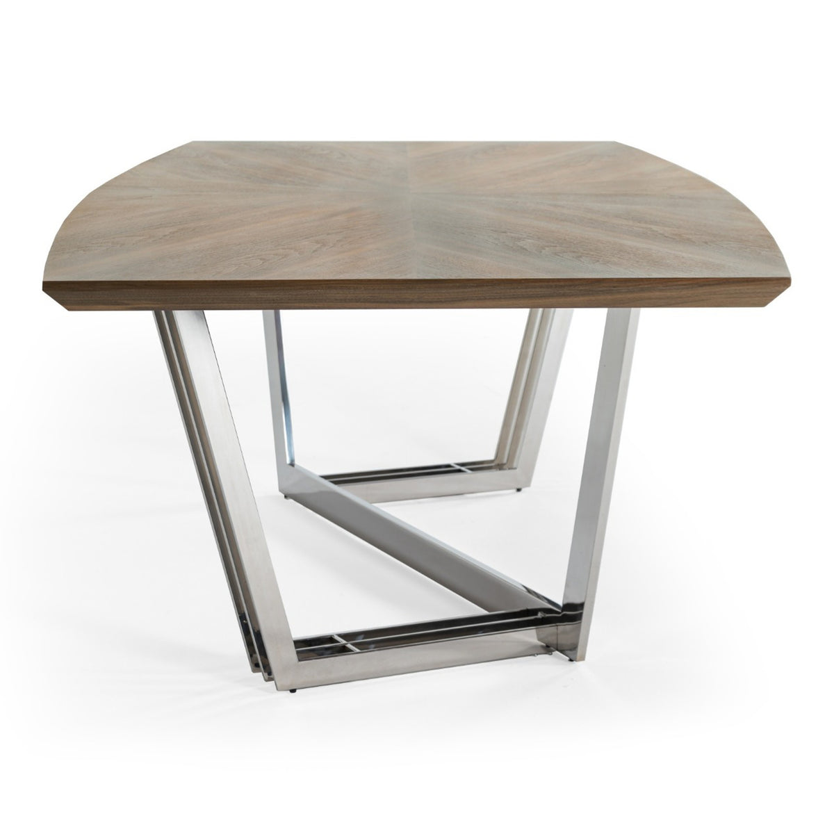 Gilroy - Modern Walnut & Stainless Steel Dining Table by VIG Furniture - View 14