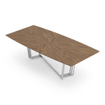 Gilroy - Modern Walnut & Stainless Steel Dining Table by VIG Furniture - View 15