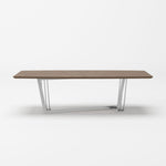 Gilroy - Modern Walnut & Stainless Steel Dining Table by VIG Furniture - View 2