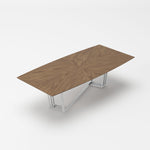 Gilroy - Modern Walnut & Stainless Steel Dining Table by VIG Furniture - View 3