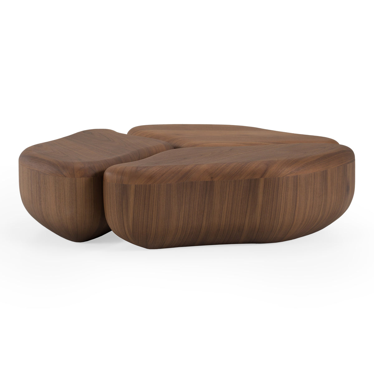 Gimbal - Modern 3-Piece Walnut Coffee Table by VIG Furniture - View 1