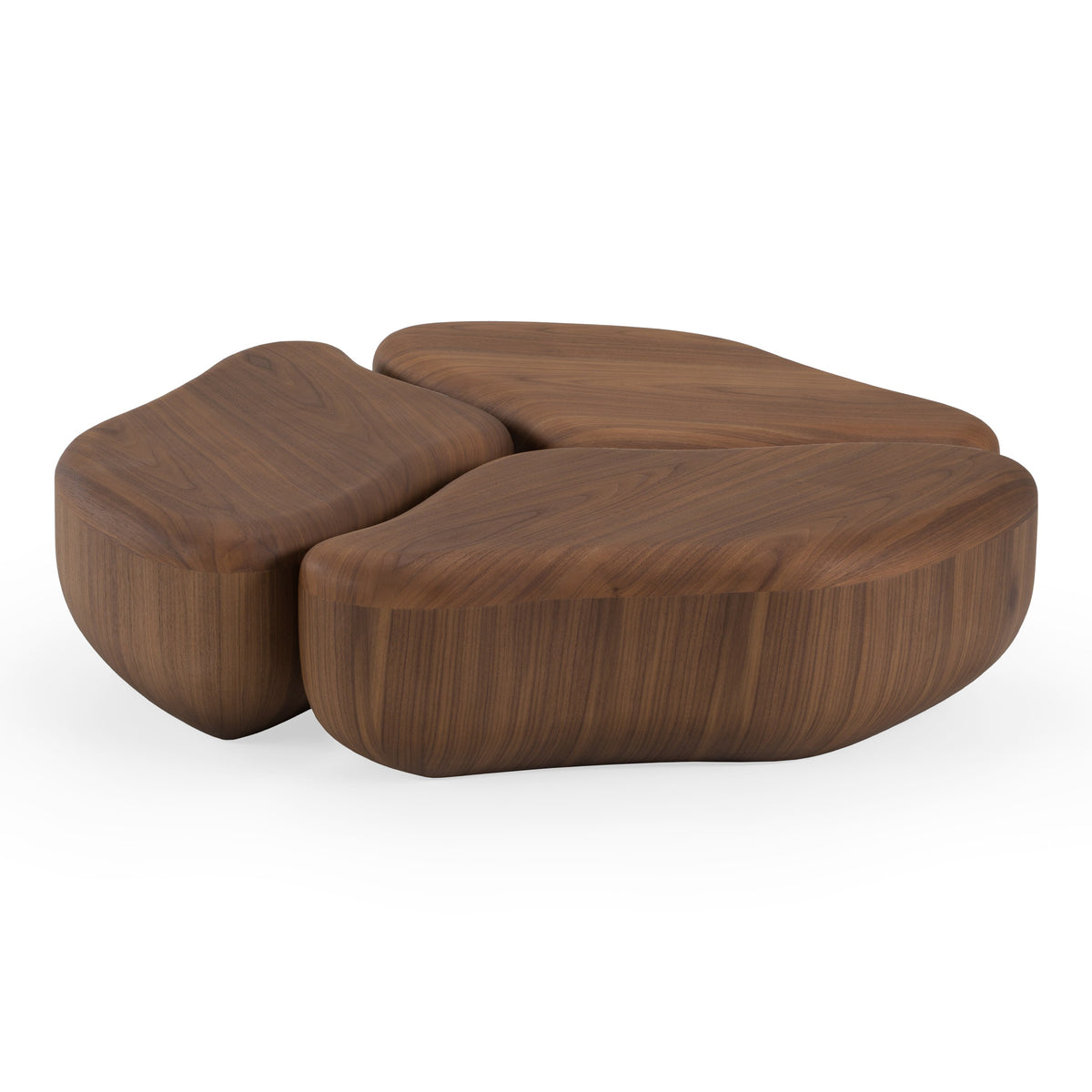 Gimbal - Modern 3-Piece Walnut Coffee Table by VIG Furniture - View 2
