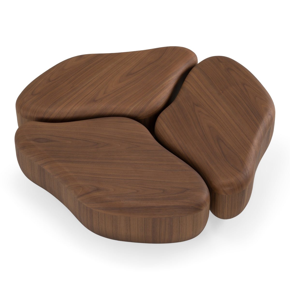 Gimbal - Modern 3-Piece Walnut Coffee Table by VIG Furniture - View 3