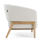 Giselle - Mid-Century Modern Off-White Fabric Accent Chair by VIG Furniture - View 3