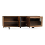 Glencoe - Modern Walnut & Grey Glass Buffet by VIG Furniture - View 5