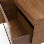 Glencoe - Modern Walnut & Grey Glass Buffet by VIG Furniture - View 7