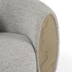 Glimpse - Modern White & Brown Fabric + Antique Brass Sofa by VIG Furniture - View 6