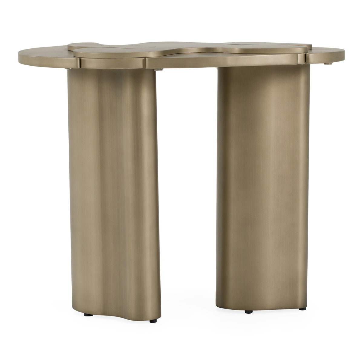 Glimpse - Modern Antique Brass Nesting Coffee Table Set by VIG Furniture - View 7