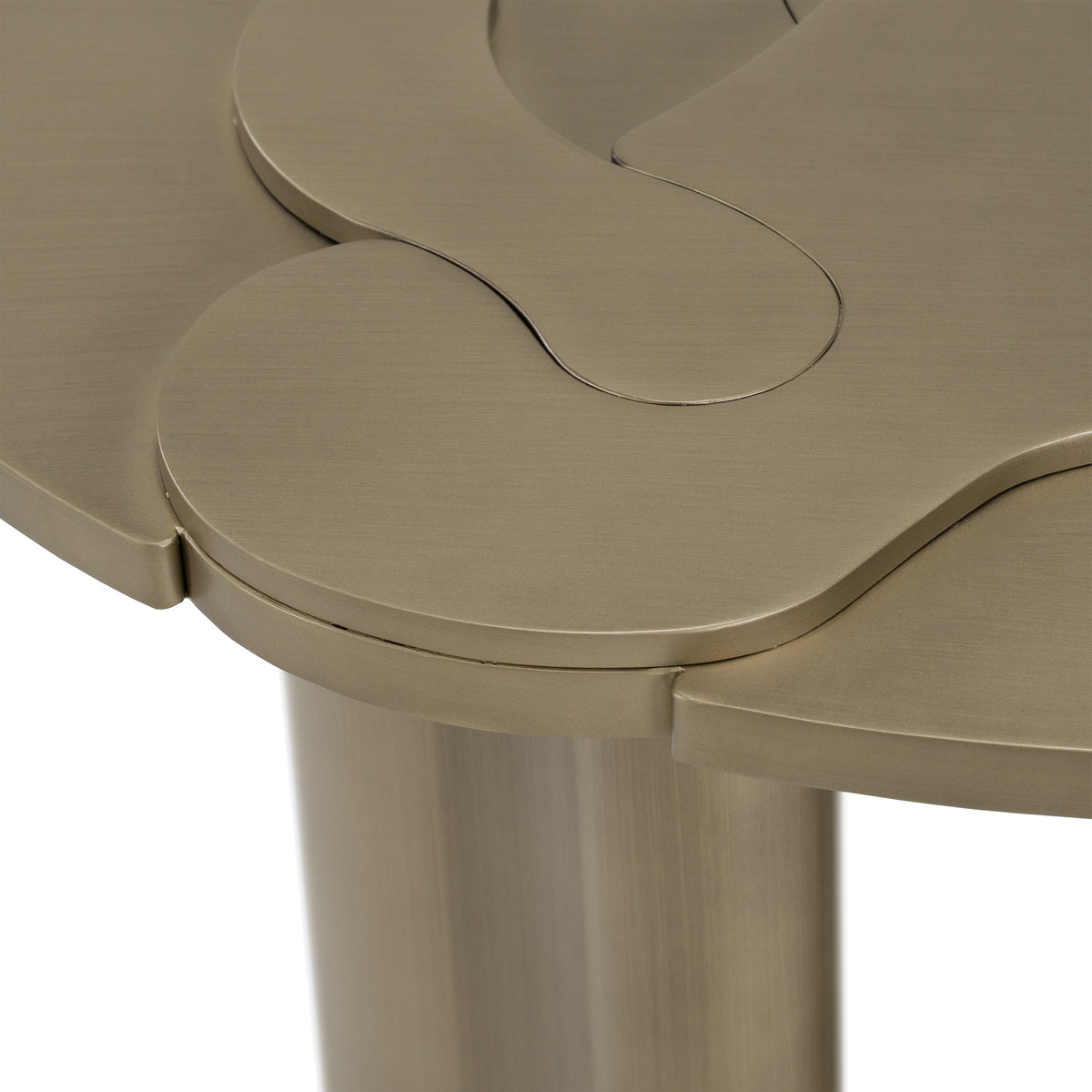 Glimpse - Modern Antique Brass Nesting Coffee Table Set by VIG Furniture - View 12