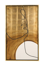 Golden Face - Modern 35" x 59" Painting by VIG Furniture - View 1