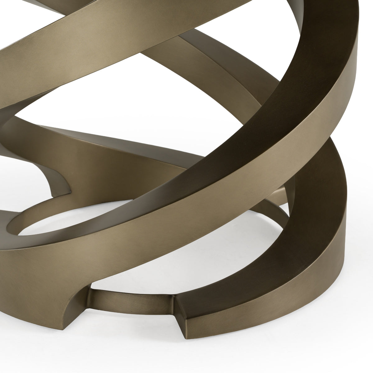 Goswell - Modern Ceramic + Bronze Brass Round Dining Table by VIG Furniture - View 6