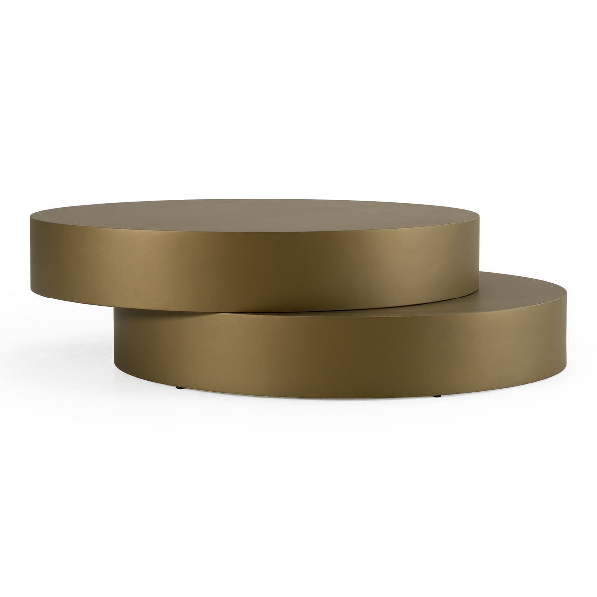 Grayson - Glam Brushed Bronze Metallic Coffee Table by VIG Furniture - View 1