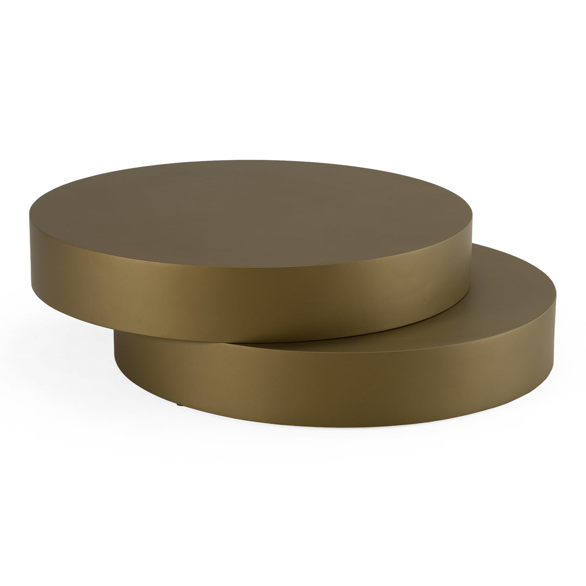 Grayson - Glam Brushed Bronze Metallic Coffee Table by VIG Furniture - View 2