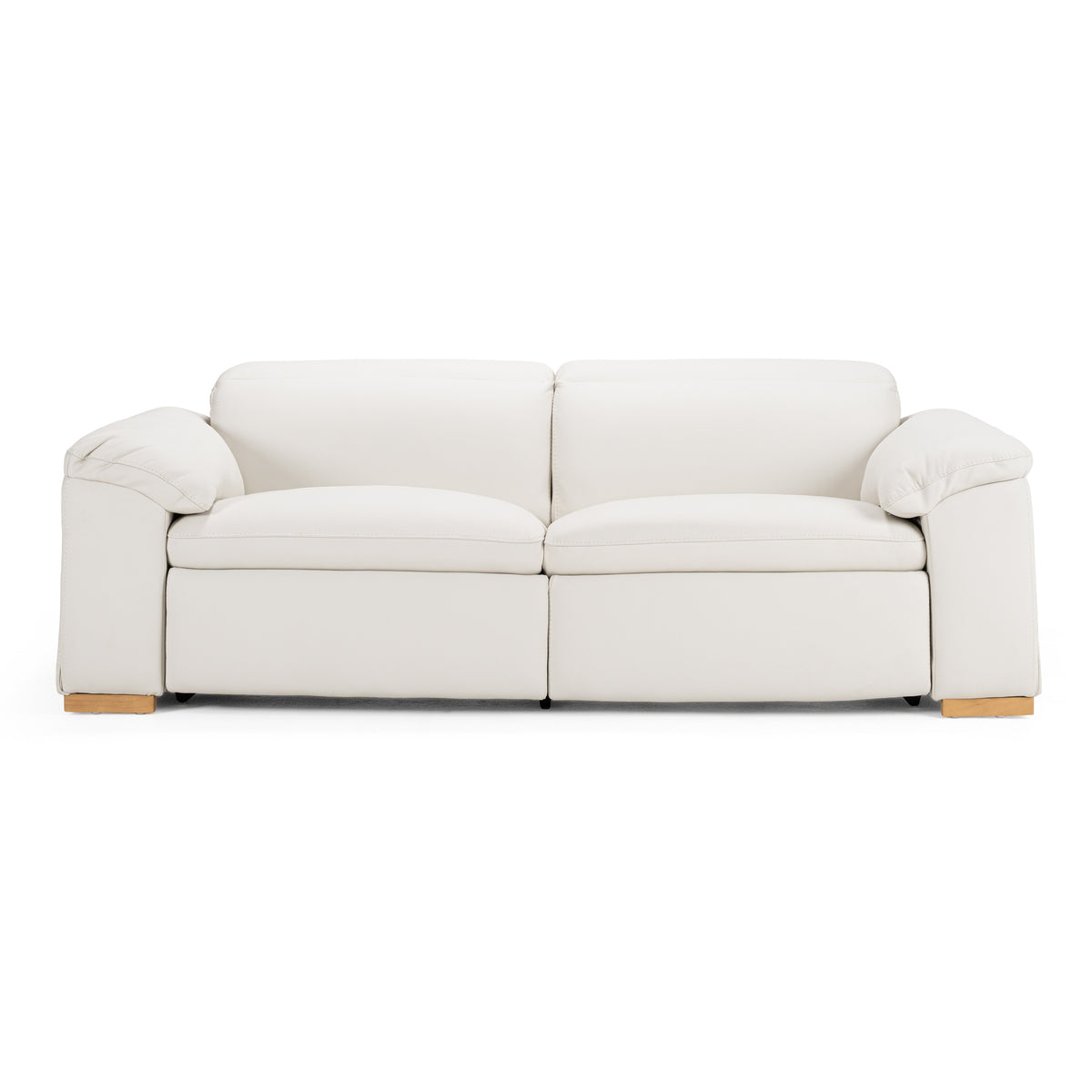 Gregory - Modern Off-White Leather Sofa w/ 2 Recliners by VIG Furniture - View 1