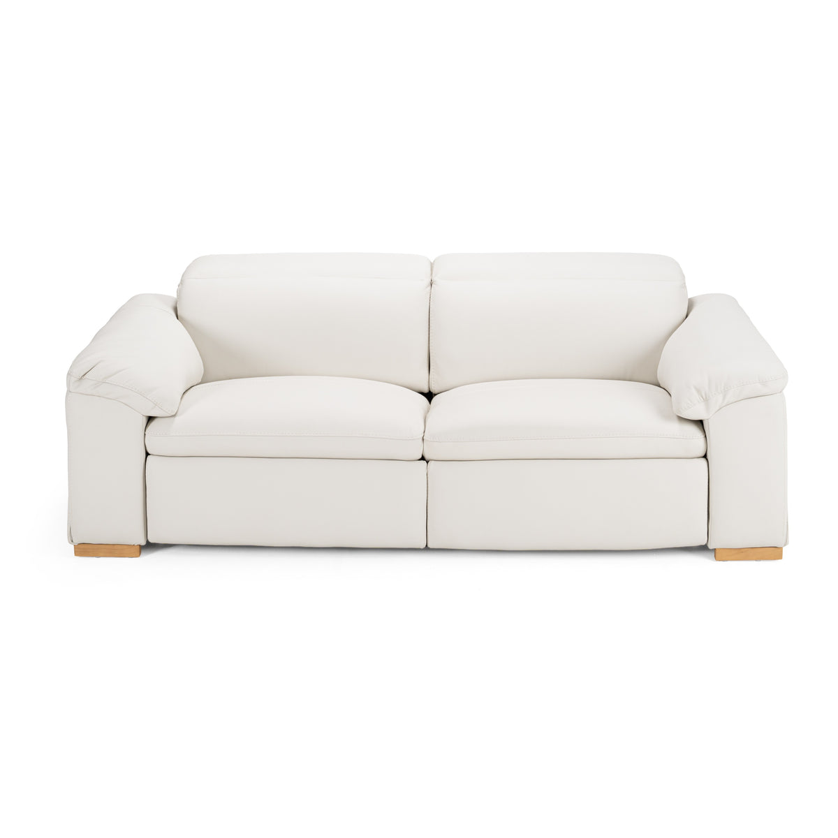 Gregory - Modern Off-White Leather Sofa w/ 2 Recliners by VIG Furniture - View 2
