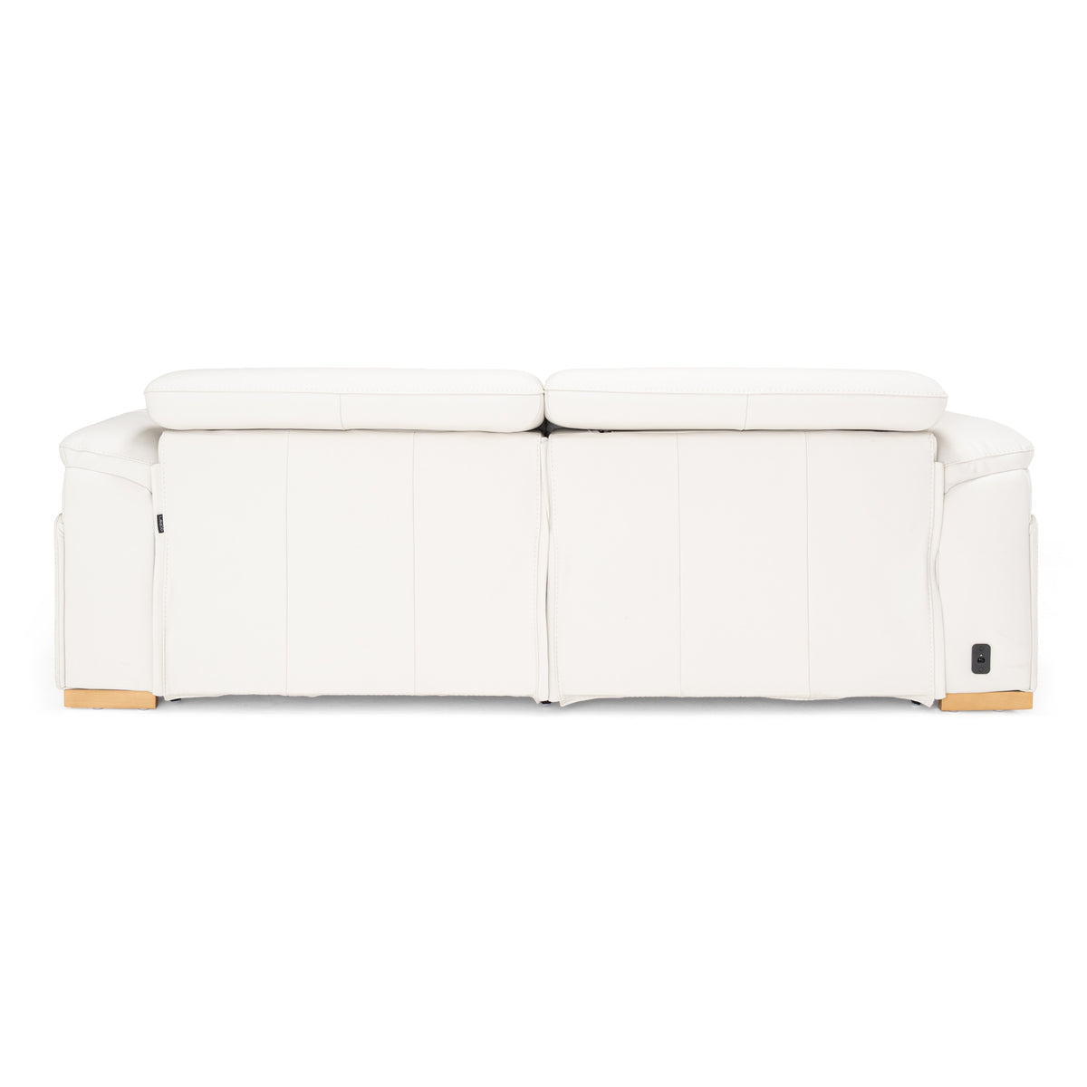 Gregory - Modern Off-White Leather Sofa w/ 2 Recliners by VIG Furniture - View 5