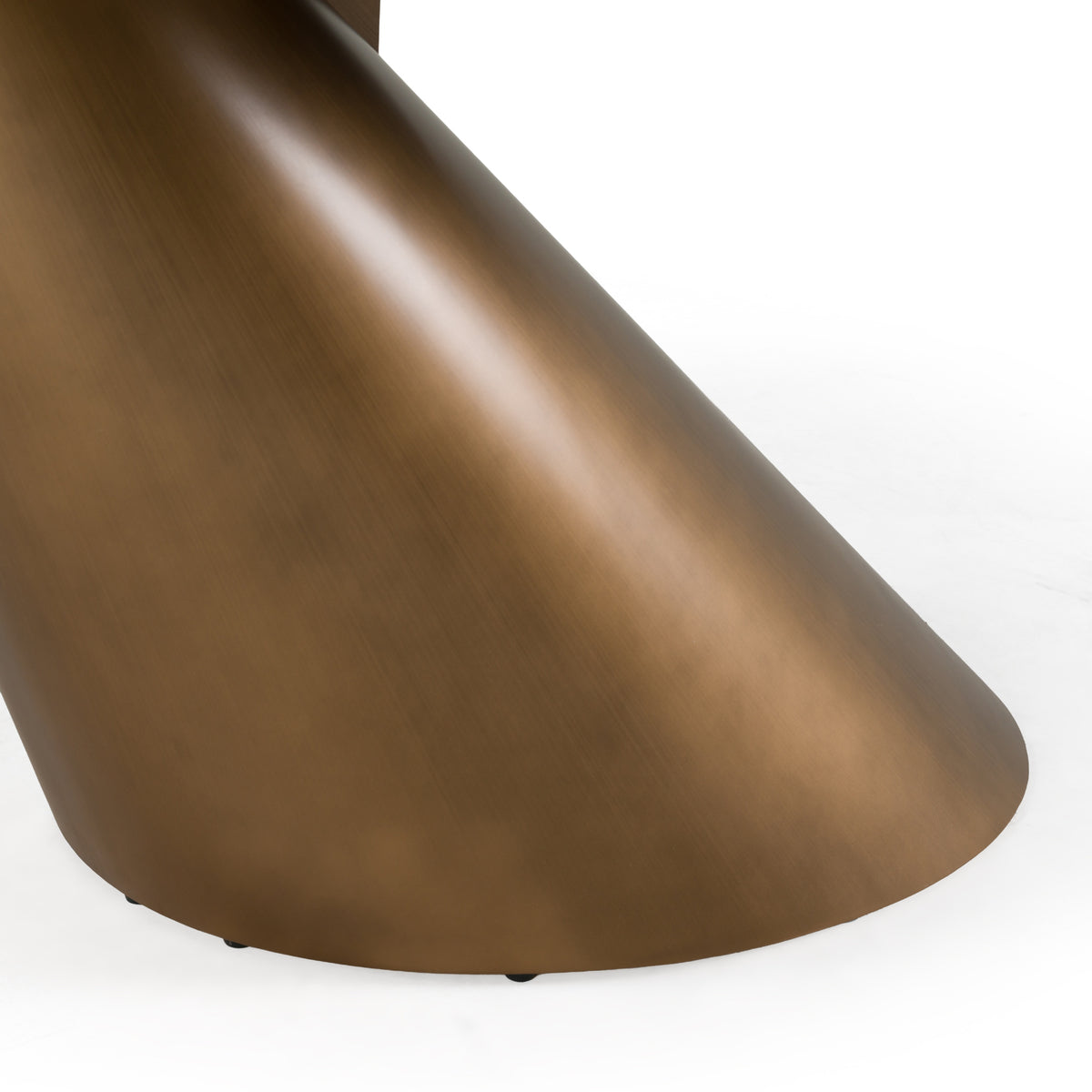 Gresham - Contemporary White Ceramic + Brushed Brass Dining Table by VIG Furniture - View 6