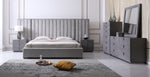 Eastern King Buckley - Grey & Black Stainless Steel Bedroom Set by VIG Furniture - View 1