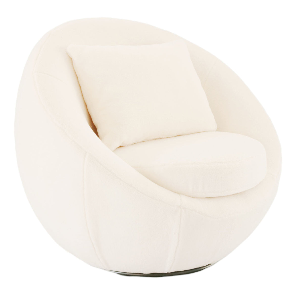 Gypsum - Modern White Swivel Accent Chair by VIG Furniture - View 1