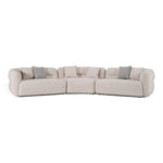 Nomad - Modern Off-White Fabric Curved Sectional Sofa by VIG Furniture - View 1
