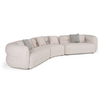 Nomad - Modern Off-White Fabric Curved Sectional Sofa by VIG Furniture - View 2