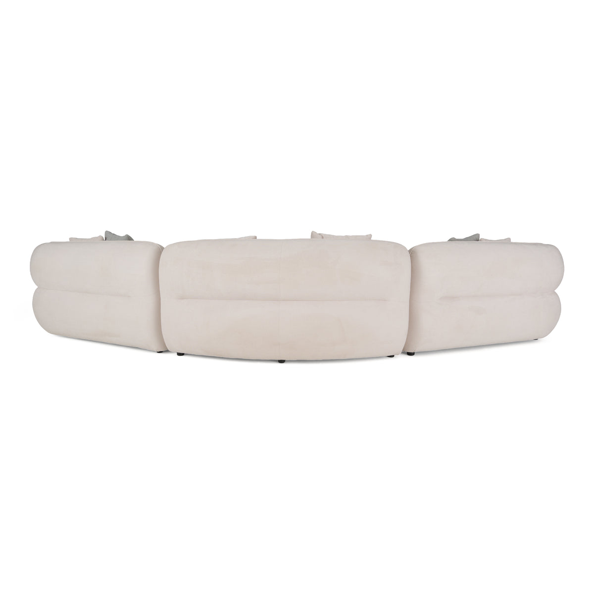 Nomad - Modern Off-White Fabric Curved Sectional Sofa by VIG Furniture - View 4