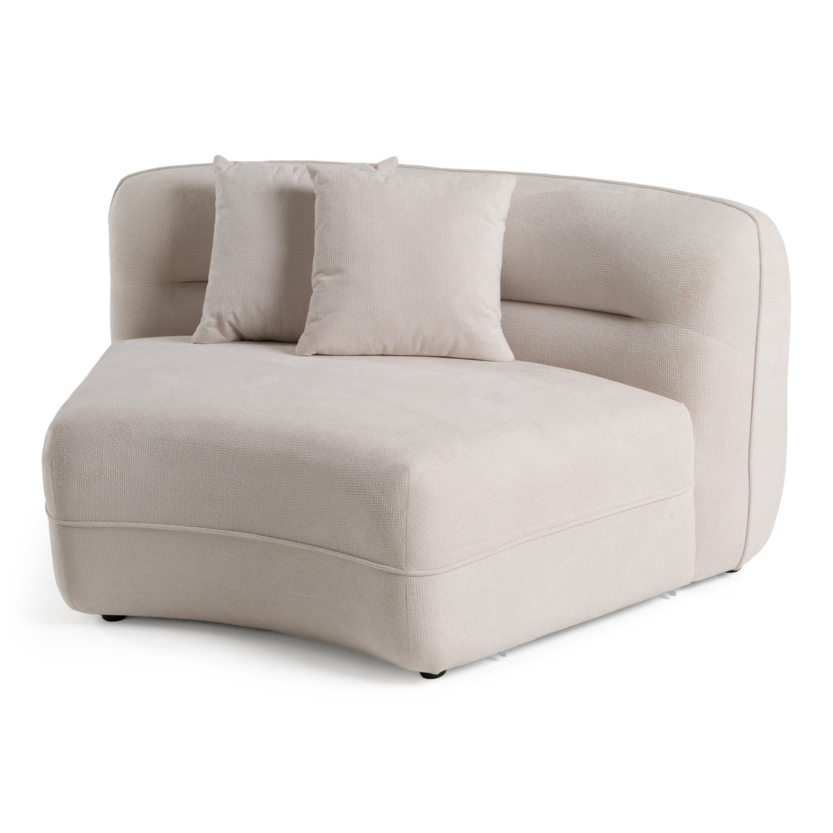 Nomad - Modern Off-White Fabric Curved Sectional Sofa by VIG Furniture - View 5