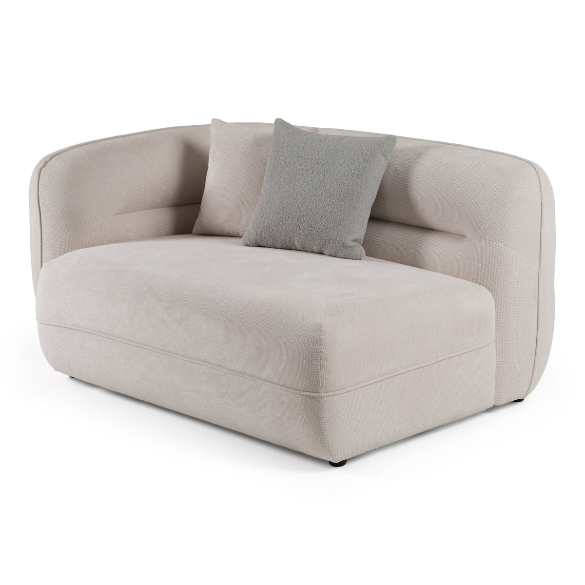 Nomad - Modern Off-White Fabric Curved Sectional Sofa by VIG Furniture - View 6