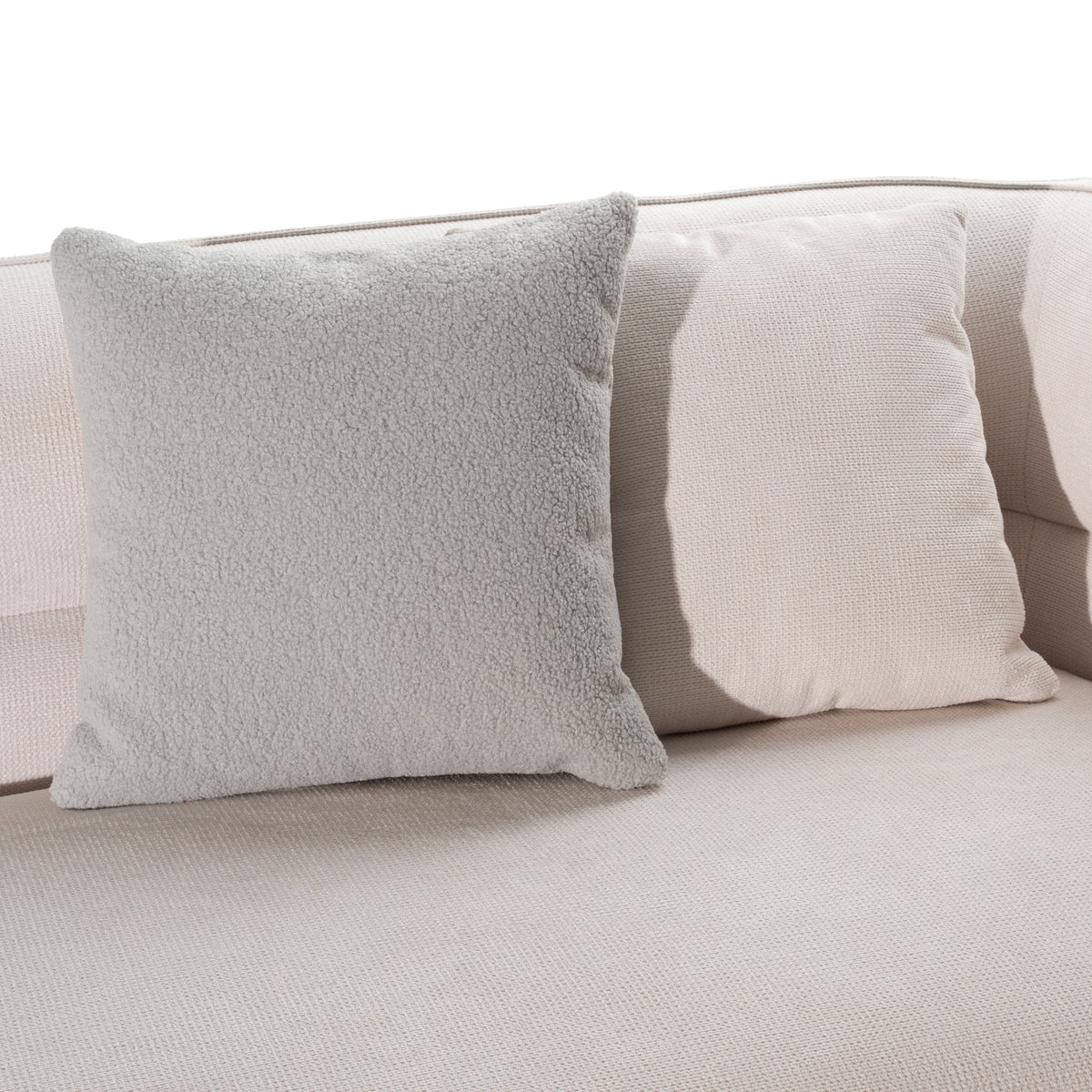Nomad - Modern Off-White Fabric Curved Sectional Sofa by VIG Furniture - View 7