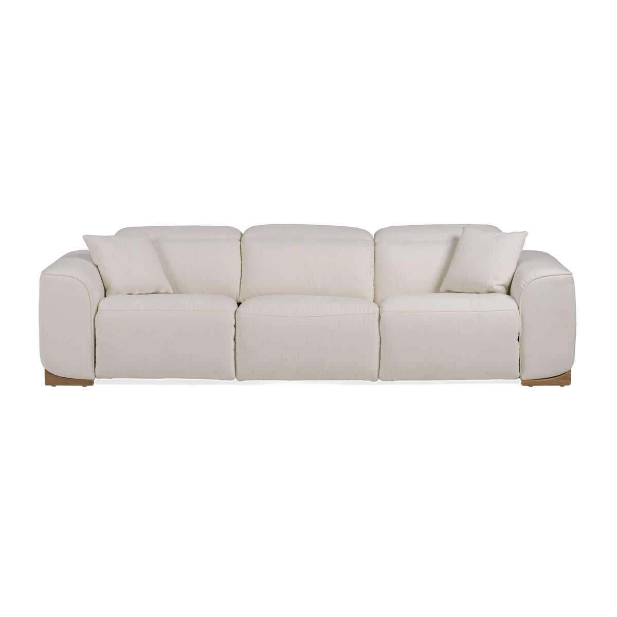 Hagerty - Modern Off-White Fabric Sofa With 2 Power Recliners by VIG Furniture - View 1