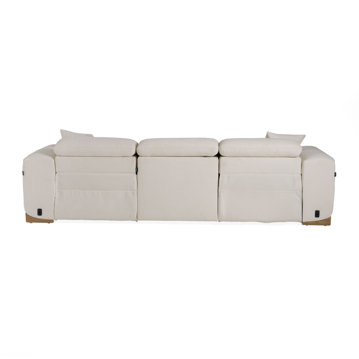 Hagerty - Modern Off-White Fabric Sofa With 2 Power Recliners by VIG Furniture - View 5
