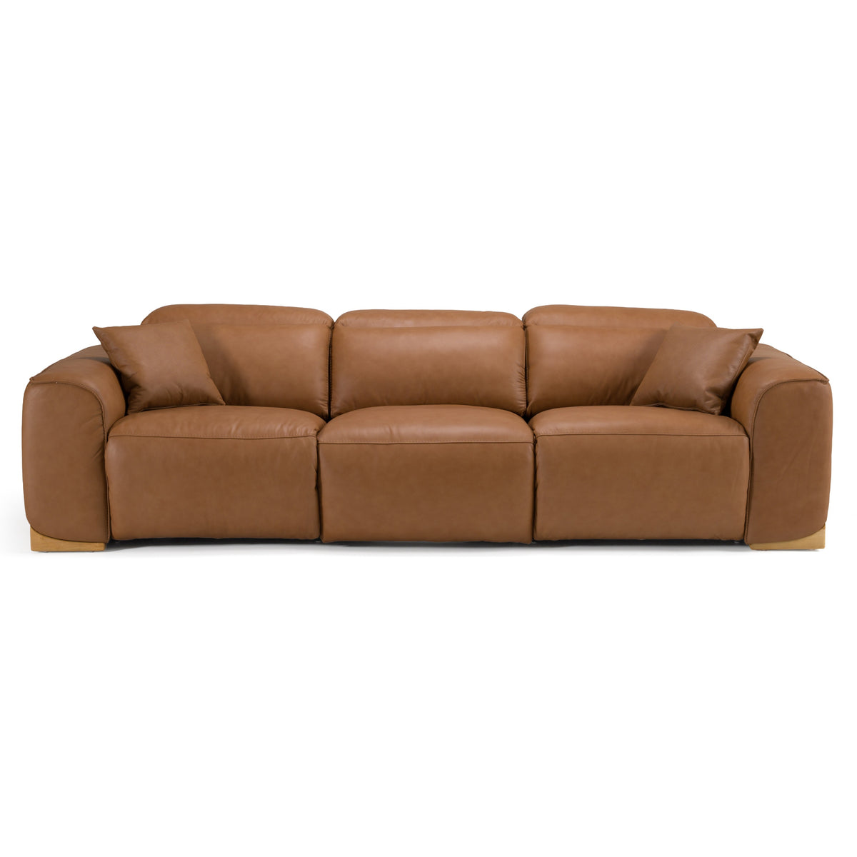 Hagerty - Modern Brown Leather Sofa with 2 Power Recliners by VIG Furniture - View 1
