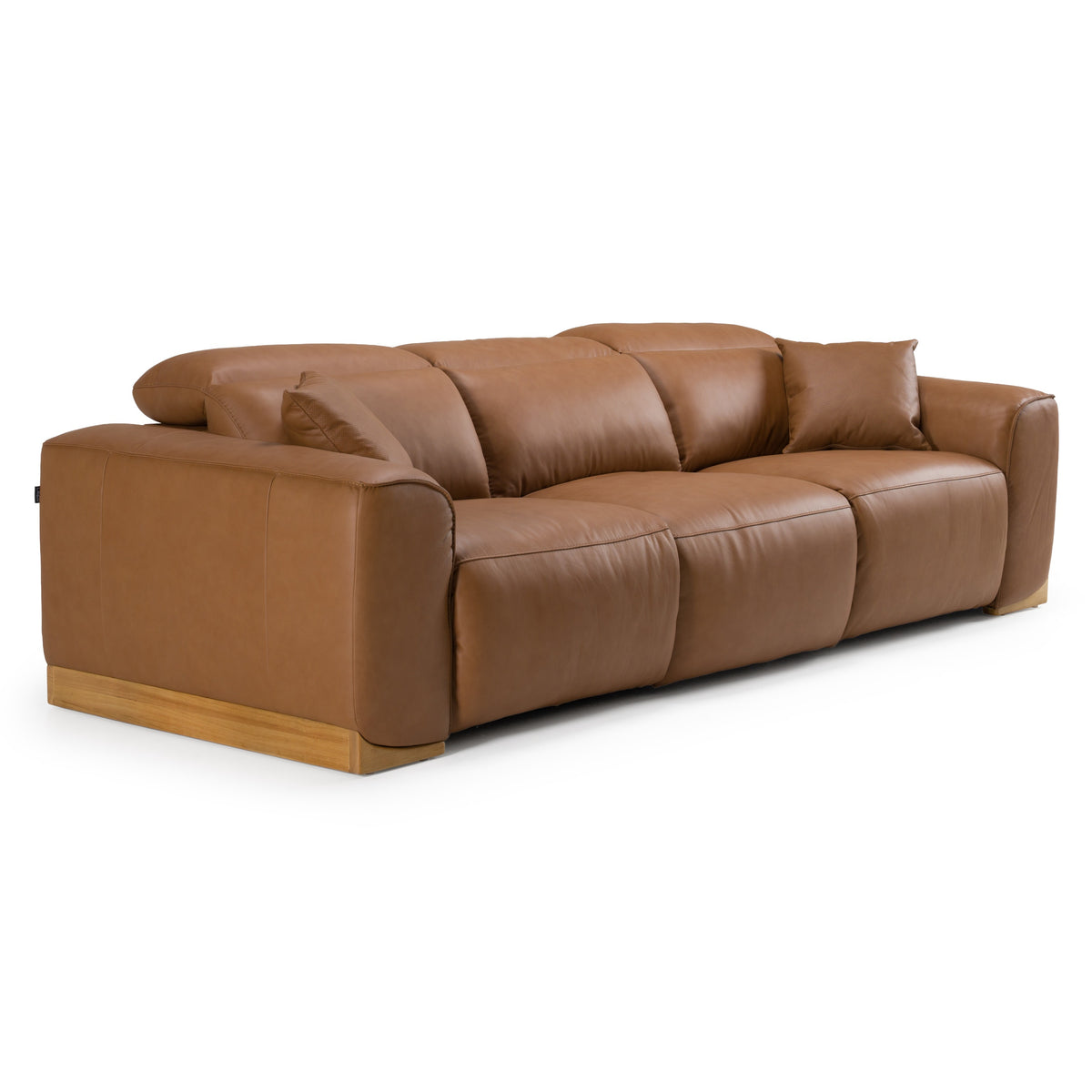 Hagerty - Modern Brown Leather Sofa with 2 Power Recliners by VIG Furniture - View 2