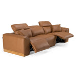 Hagerty - Modern Brown Leather Sofa with 2 Power Recliners by VIG Furniture - View 3