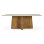 Harley - Modern Cream Marble + Mango Wood Rectangular Dining Table by VIG Furniture - View 1