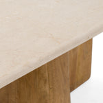Harley - Modern Cream Marble + Mango Wood Rectangular Dining Table by VIG Furniture - View 4