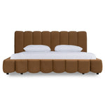 Harris - Modern Brown Fabric Bed by VIG Furniture - View 1