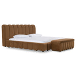 Harris - Modern Brown Fabric Bed by VIG Furniture - View 3